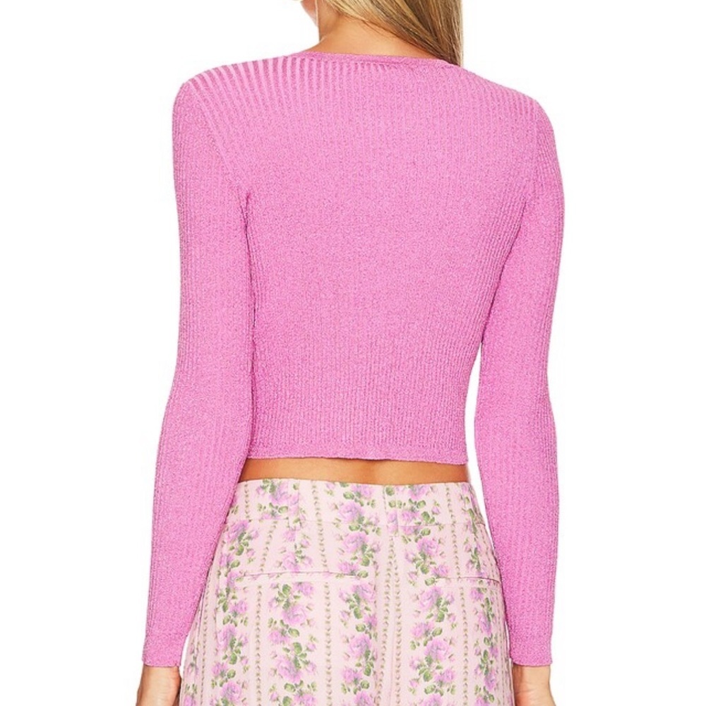 Loveshackfancy new with tags never been worn purple cardigan - Picture 3 of 15